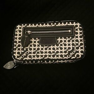 Coach Black And White Graffiti Wallet